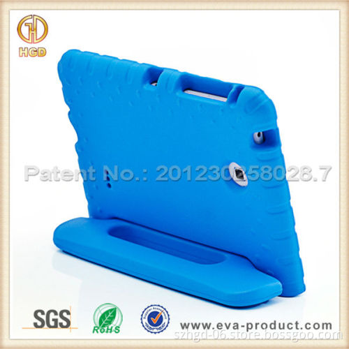 Handle stand safe kids eva foam tablet case for samsung sm-t230nu